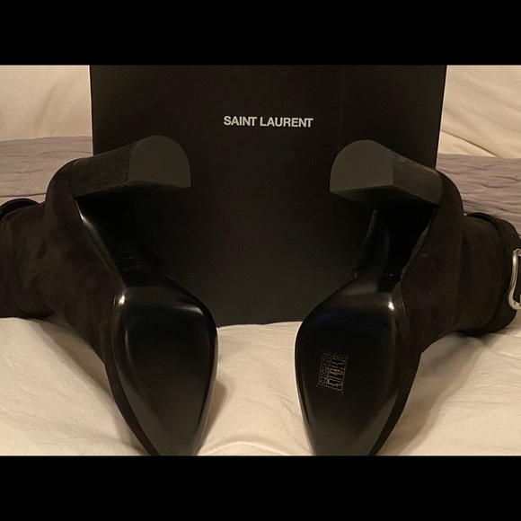 Saint Laurent Suede Joplin Boot - 39.5 - Picture 8 of 8